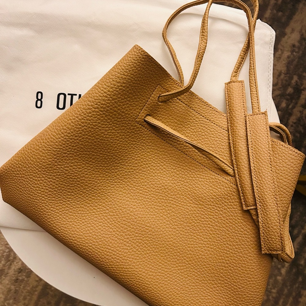 Brand new 8 Other Reasons Vegan Leather Tan Women's Tote